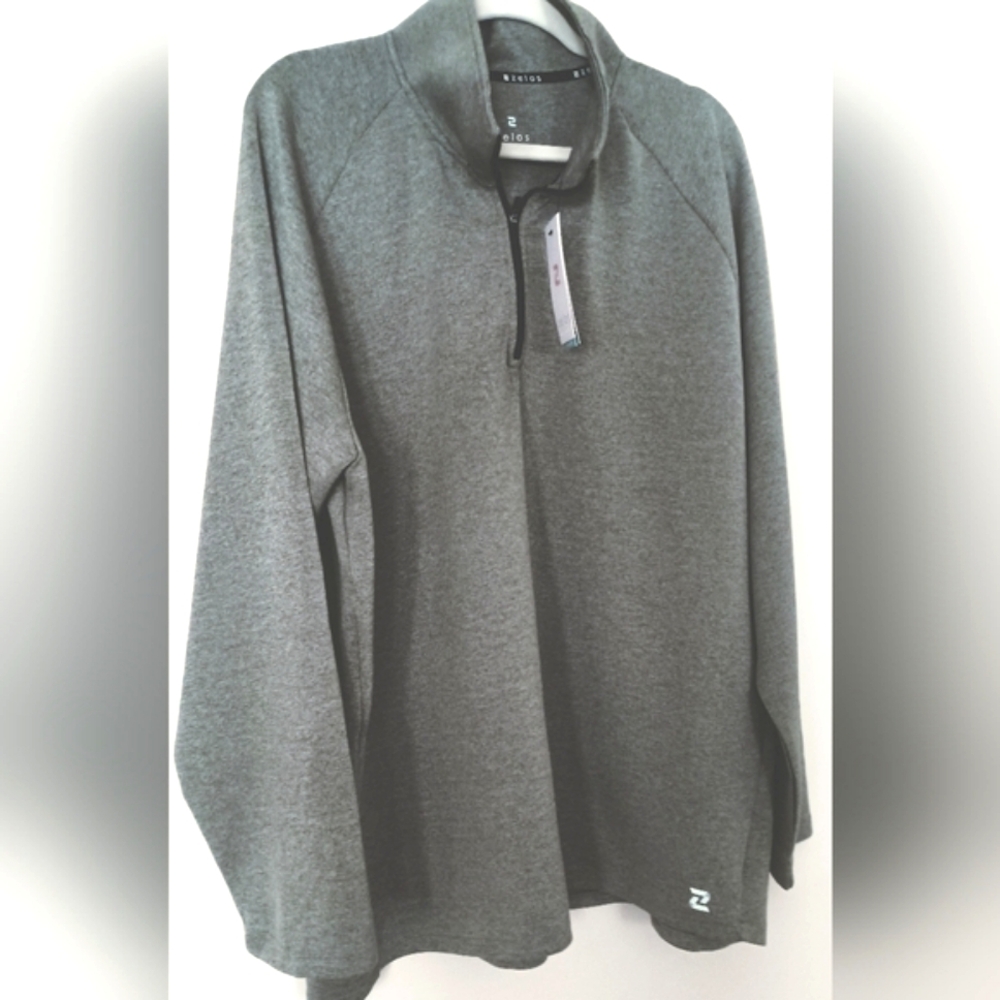 Zelos Performance Quarter Zip Pullover Moisture Wicking Quick Dry‎ Reflective XL